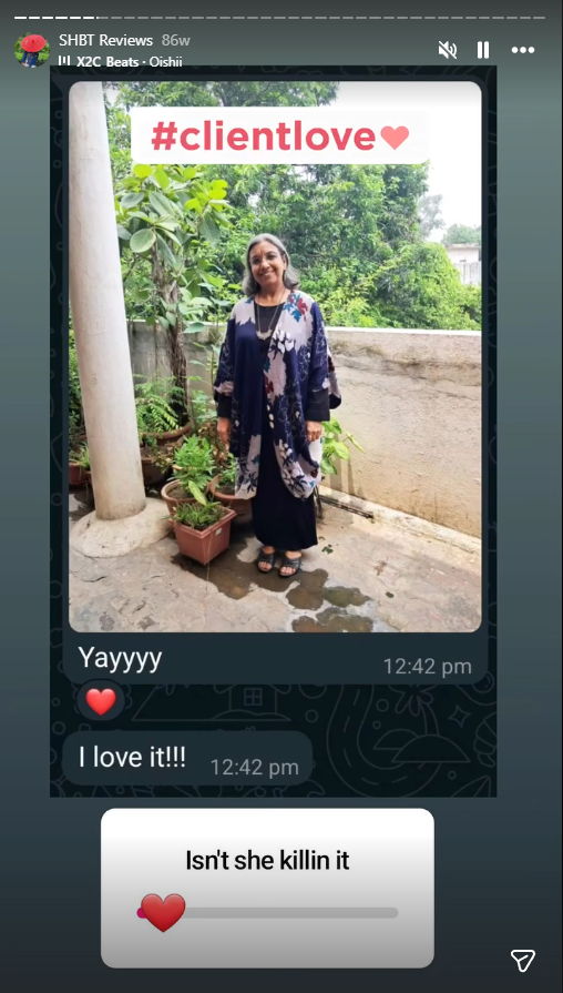 Customer testimonial